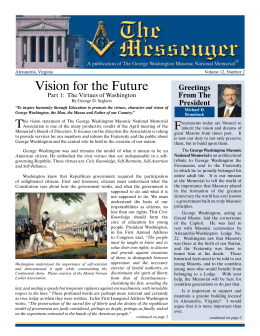 Vision for the Future - The George Washington Masonic National