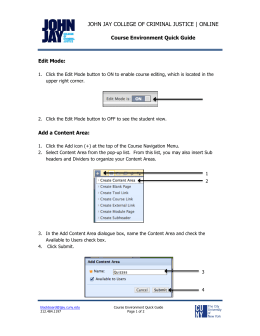 JOHN JAY COLLEGE OF CRIMINAL JUSTICE | ONLINE