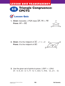 delta math basic triangle proofs congruence only no cpctc