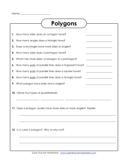 Polygons - Super Teacher Worksheets