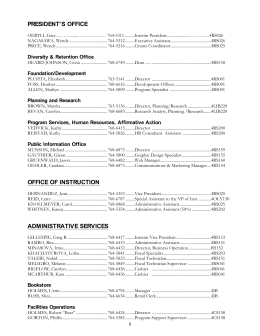 quick reference - South Seattle College