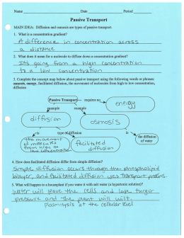Passive Transport