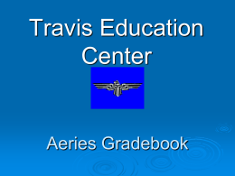 Aeries Gradebook Information