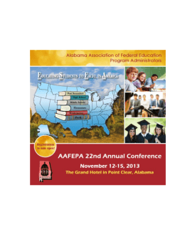 22ND ANNuAl CoNFERENcE - Alabama Association of Federal