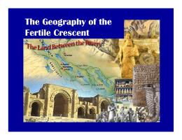 The Geography of the Fertile Crescent