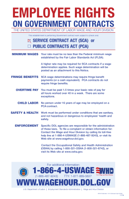 1-866-4-USWAGE WWW.WAGEHOUR.DOL.GOV