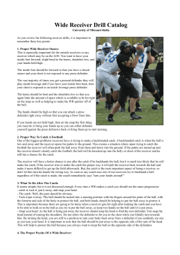 Wide Receiver Drill Catalog
