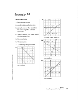 Answers for 7.5