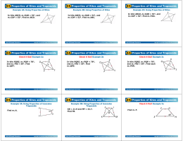 6-6 Properties of Kites and Trapezoids 6