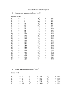 MATHCOUNTS Bible - Starting a MATHCOUNTS Program