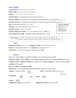 MATHCOUNTS Toolbox