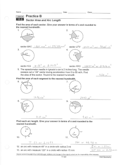 11`3 Sector Area and Arc Length