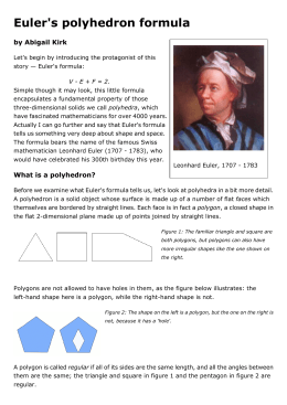 Euler`s polyhedron formula