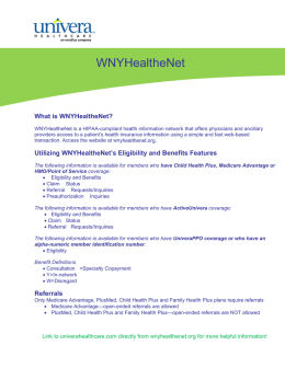 WNYHealtheNet - Univera Healthcare