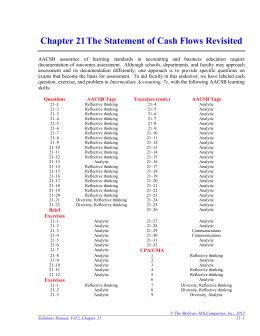 Chapter 21 The Statement of Cash Flows Revisited