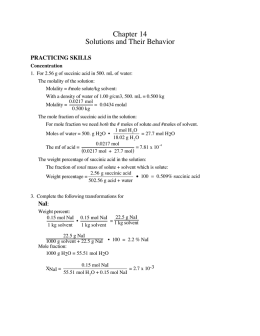 Chapter 14 Solutions and Their Behavior