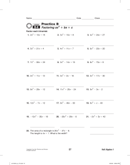 Practice B 8-4 - algebra1kraus