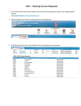 Instructions for Viewing Course Requests on HAC