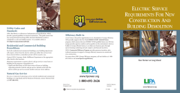 Electric Service Requirements for New