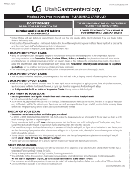 Miralax 2 Day Prep - Utah Gastroenterology