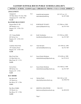 EASTERN SUFFOLK BOCES PUBLIC SCHOOLS (2016