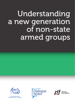 Understanding a new generation of non-state armed groups