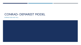 Conrad- Demarest Model - Mrs. Rogers` AP World History