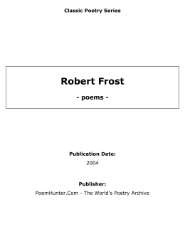 Robert Frost - poems