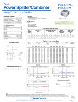 Data Sheet - Mini Circuits