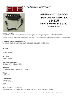 an/prc-117/150/psc-5 satcom/hf adapter j-6687/u nsn: 5940-01
