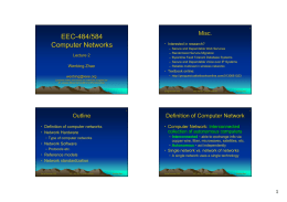 EEC-484/584 Computer Networks