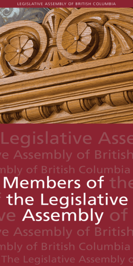 Members of the Leg of the Legislative Legislative Assembly Mem