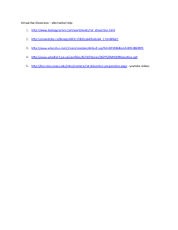 Virtual Rat Dissection – alternative help 1. http://www.biologycorner