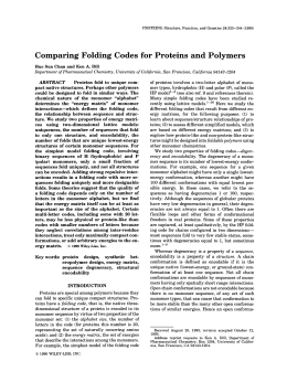 Comparing folding codes for proteins and polymers