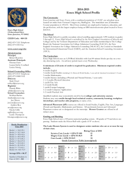 2014-2015 Essex High School Profile