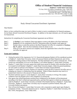 Ofﬁce of Student Financial Assistance