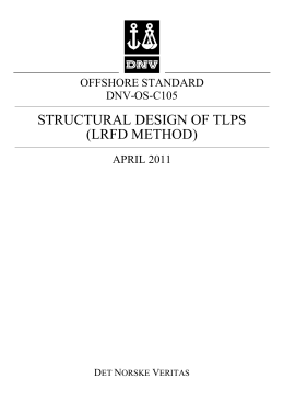 DNV-OS-C105: Structural Design of TLPs