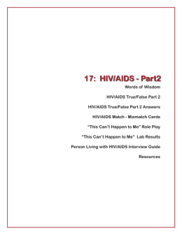 17: HIV/AIDS - Part2