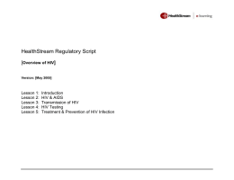 Overview of HIV