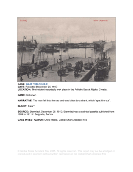 CASE: GSAF 1910.12.25.R DATE: Reported December 25, 1910