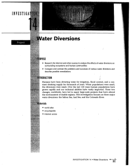 Page 1 INVESTIGA surrounding ecosystems and human