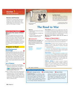 The Road to War - Washougal School District