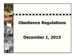 AKC PowerPoint Visual Observations on New Regulations
