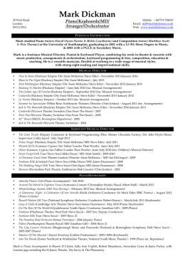 Mark Dickman - Curriculum Vitae2014_rev1