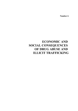 economic and social consequences of drug abuse and illicit trafficking