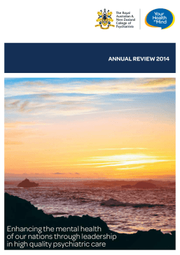 Annual Review 2014 - Royal Australian and New Zealand College