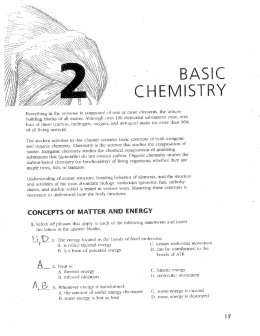 Page 1 Everything in the universe is composed of one or more
