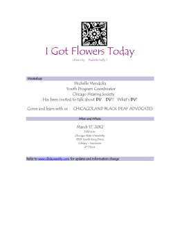 I Got Flowers Today - Chicagoland Black Deaf Advocates