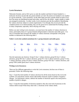 Lewis Structures