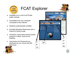 FCAT Explorer - St Lucie Public Schools